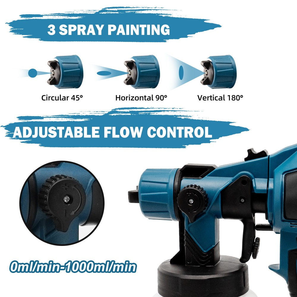 Cordless Spray Gun Paint Sprayer For Makita Battery