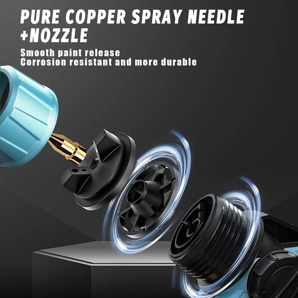 Cordless Spray Gun Paint Sprayer For Milwaukee Battery