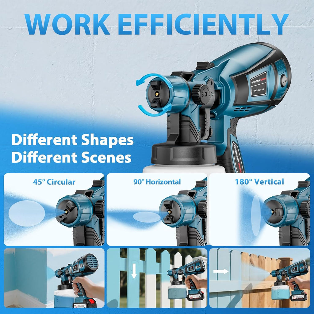 Cordless Spray Gun Paint Sprayer For Makita Battery
