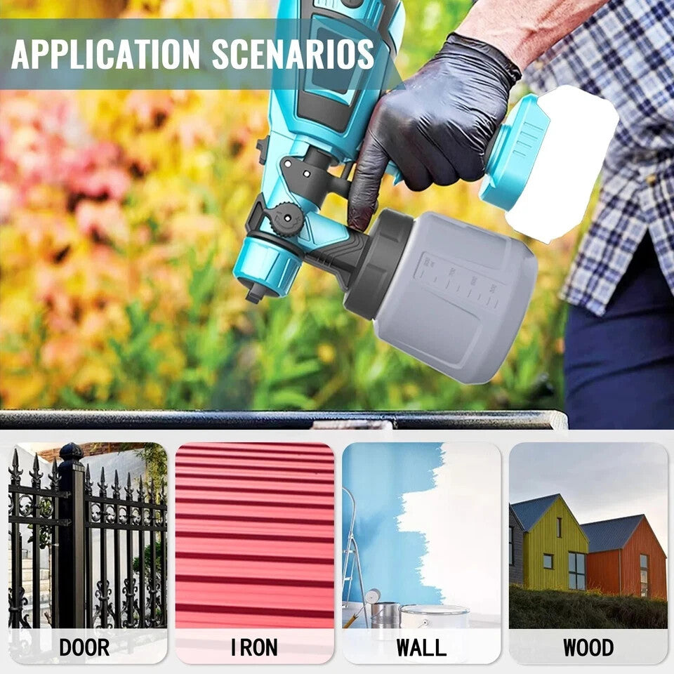 Cordless Spray Gun Paint Sprayer For Makita Battery
