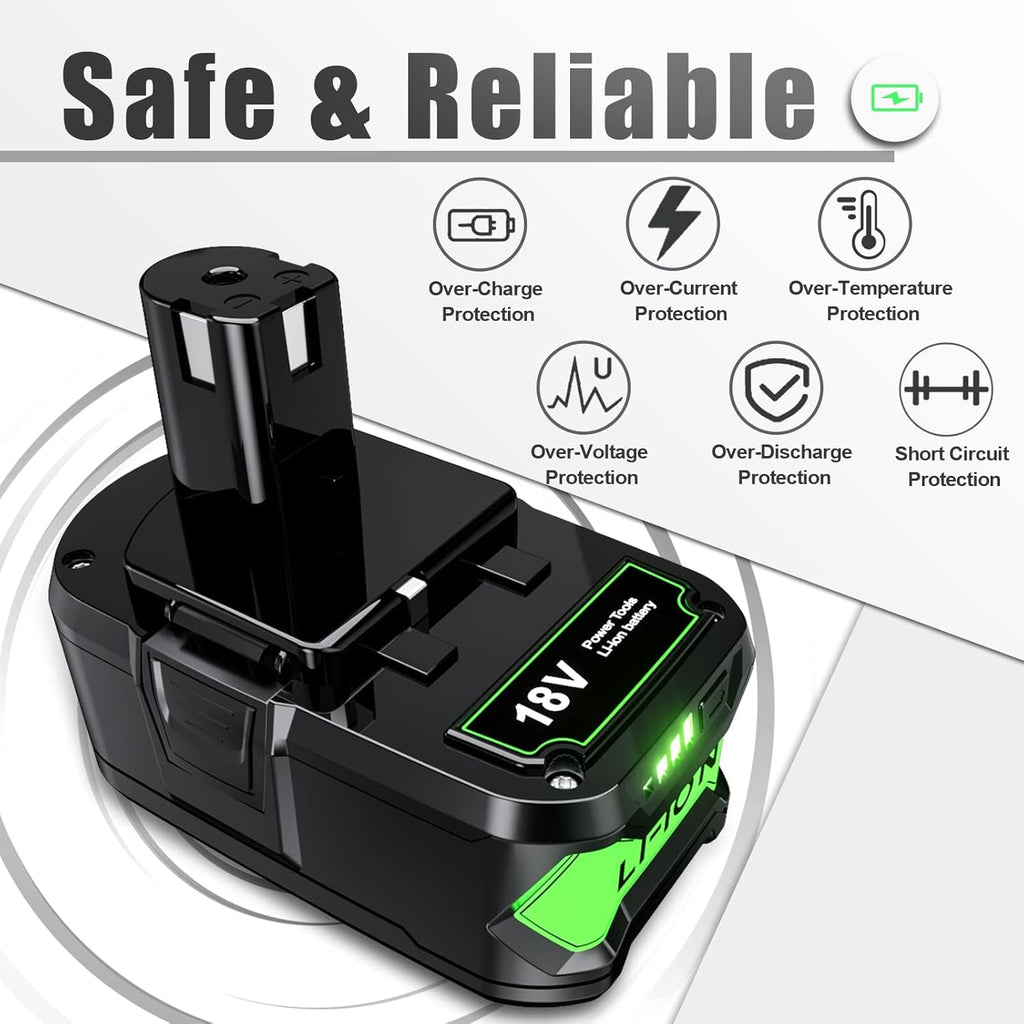 Ryobi Replacement Battery for Ryobi P104 P105 P107 P108