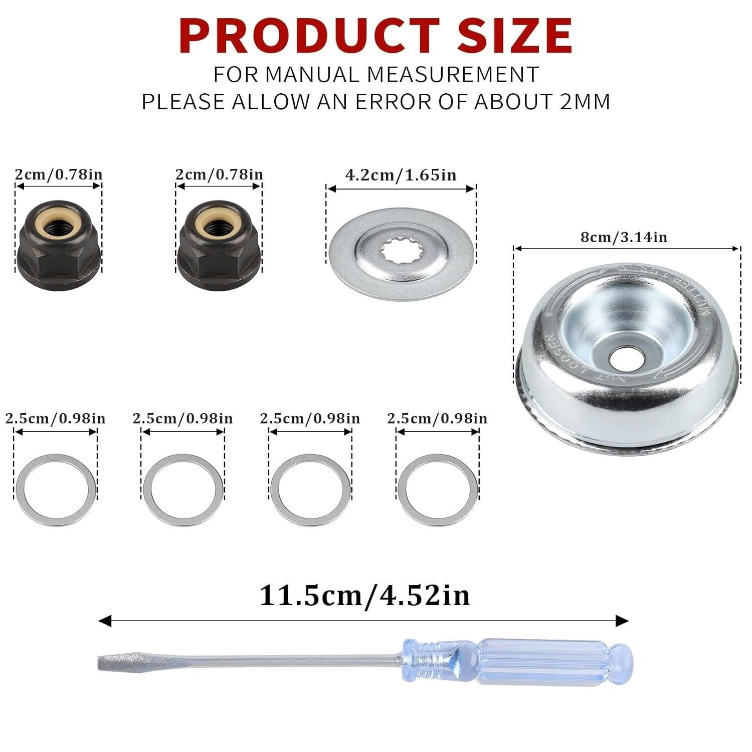 2 Pack 36T Carbide Brush Cutter Blade Weed Cutter Trimmer Kit