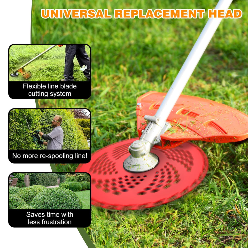 2 Pack 36T Carbide Brush Cutter Blade Weed Cutter Trimmer Kit