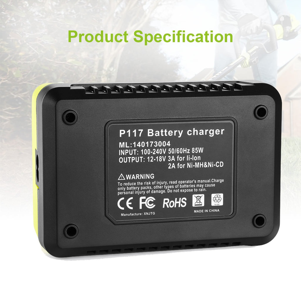 18V Replacement Charger for Ryobi Tools Battery Replacement RYOBI battery Charger