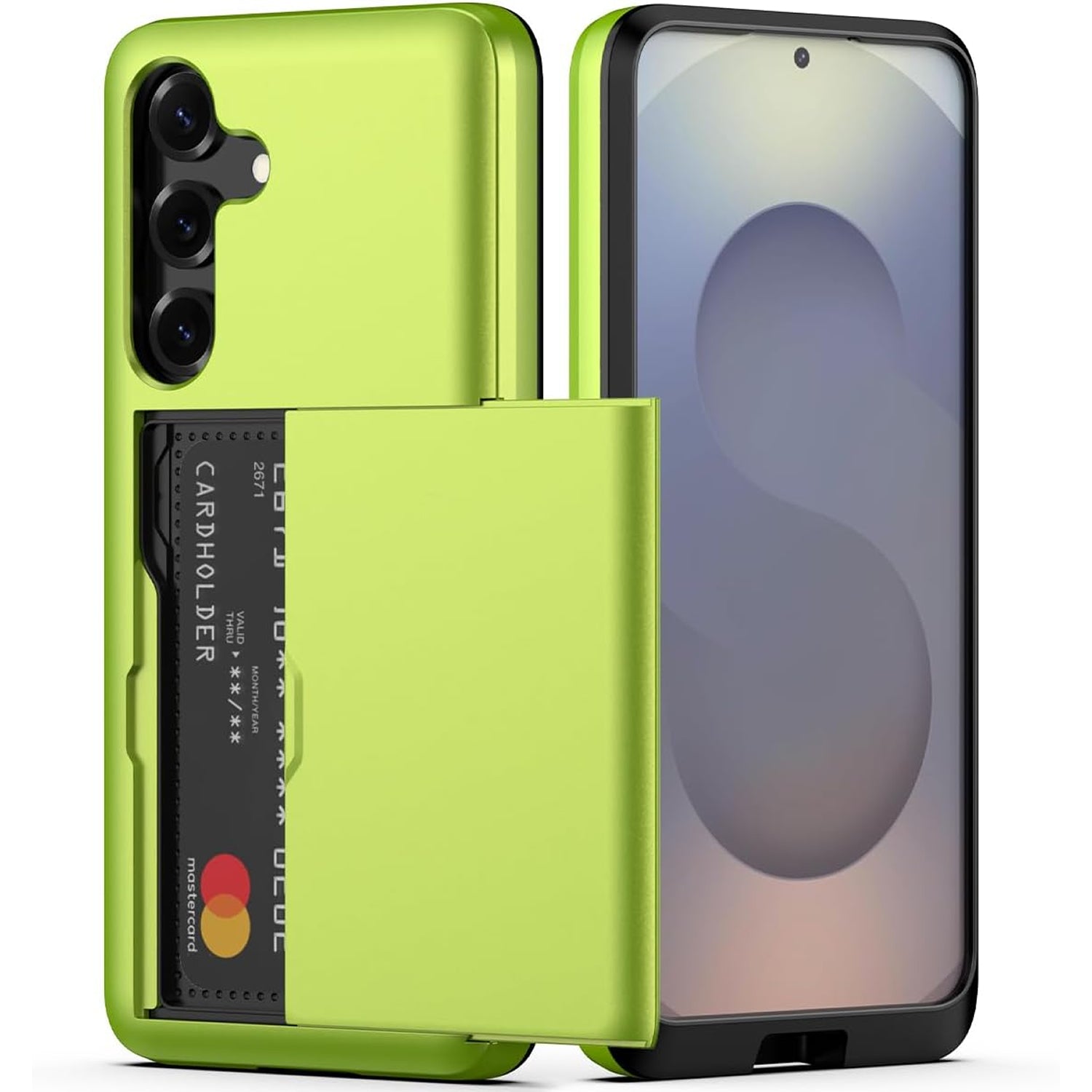 Samsung Galaxy A56 Shockproof Wallet Case Card Cover GREEN