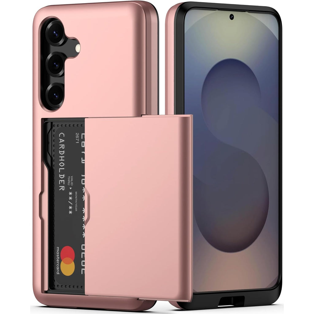 Samsung Galaxy A56 Shockproof Wallet Case Card Cover PINK