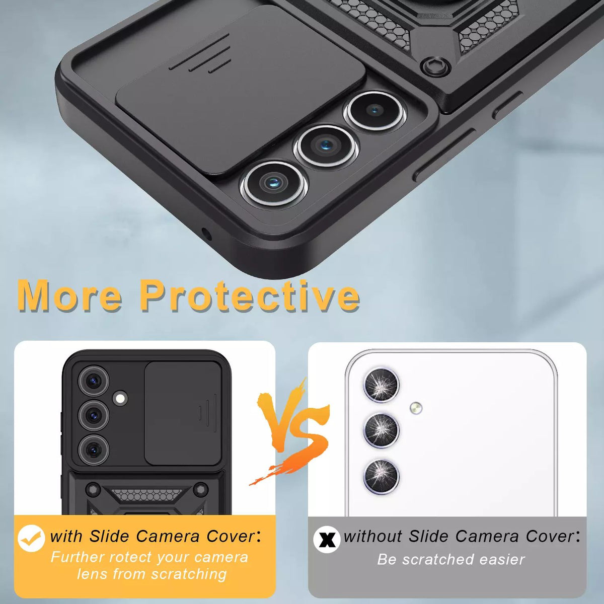 Samsung Galaxy S25 Plus Tough Case Shockproof Kickstand Cover BLACK