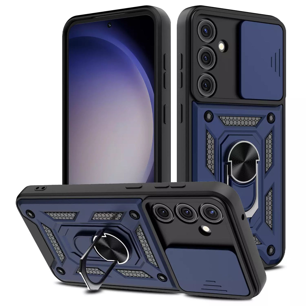 Samsung Galaxy S26 Plus Tough Case Shockproof Kickstand Cover BLUE