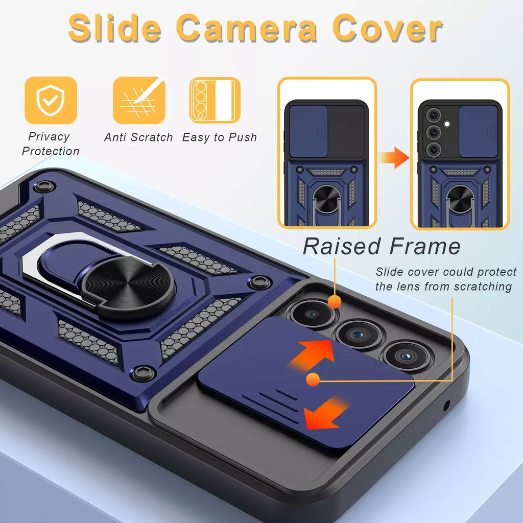 Samsung Galaxy S26 Plus Tough Case Shockproof Kickstand Cover BLUE