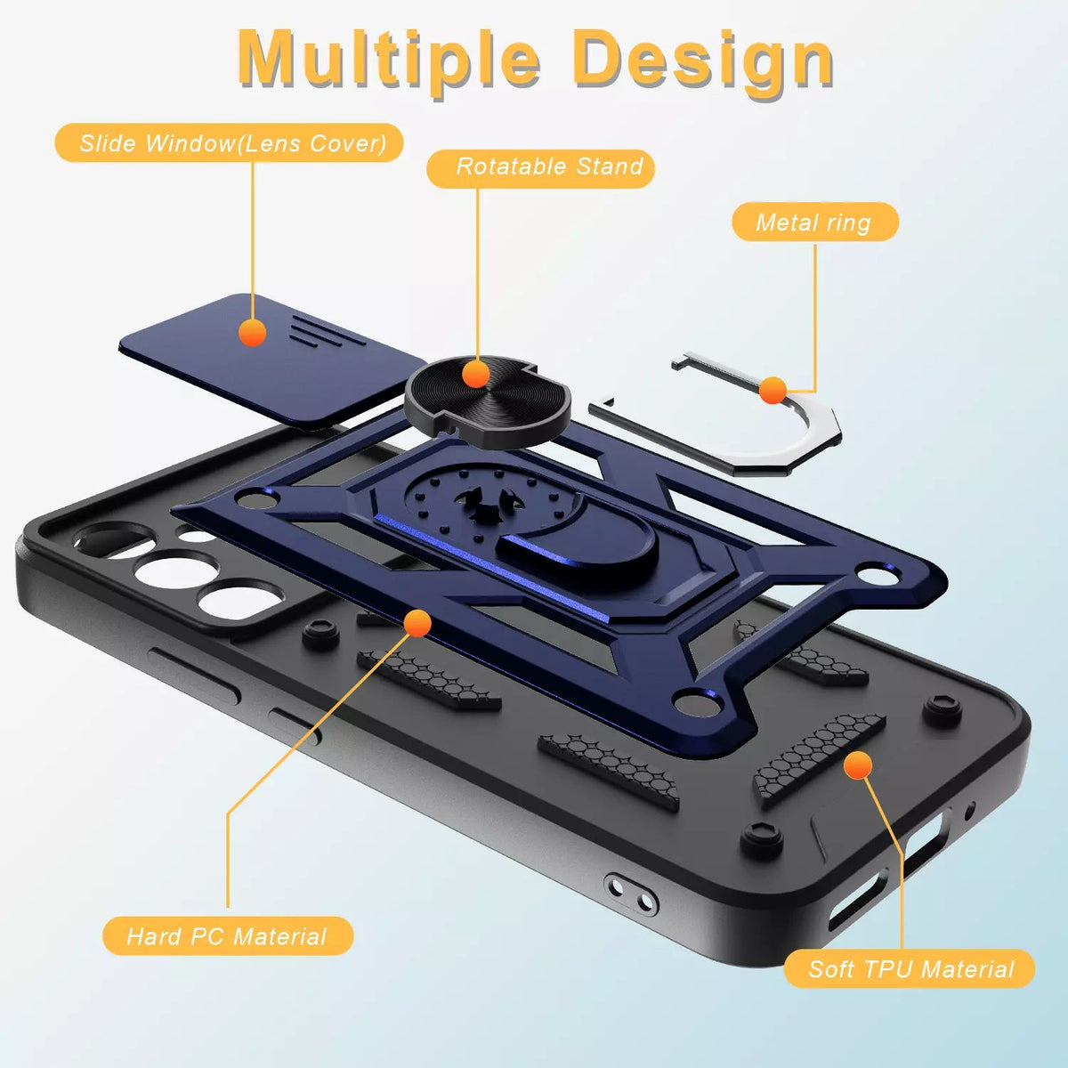 Samsung Galaxy S26 Plus Tough Case Shockproof Kickstand Cover BLUE