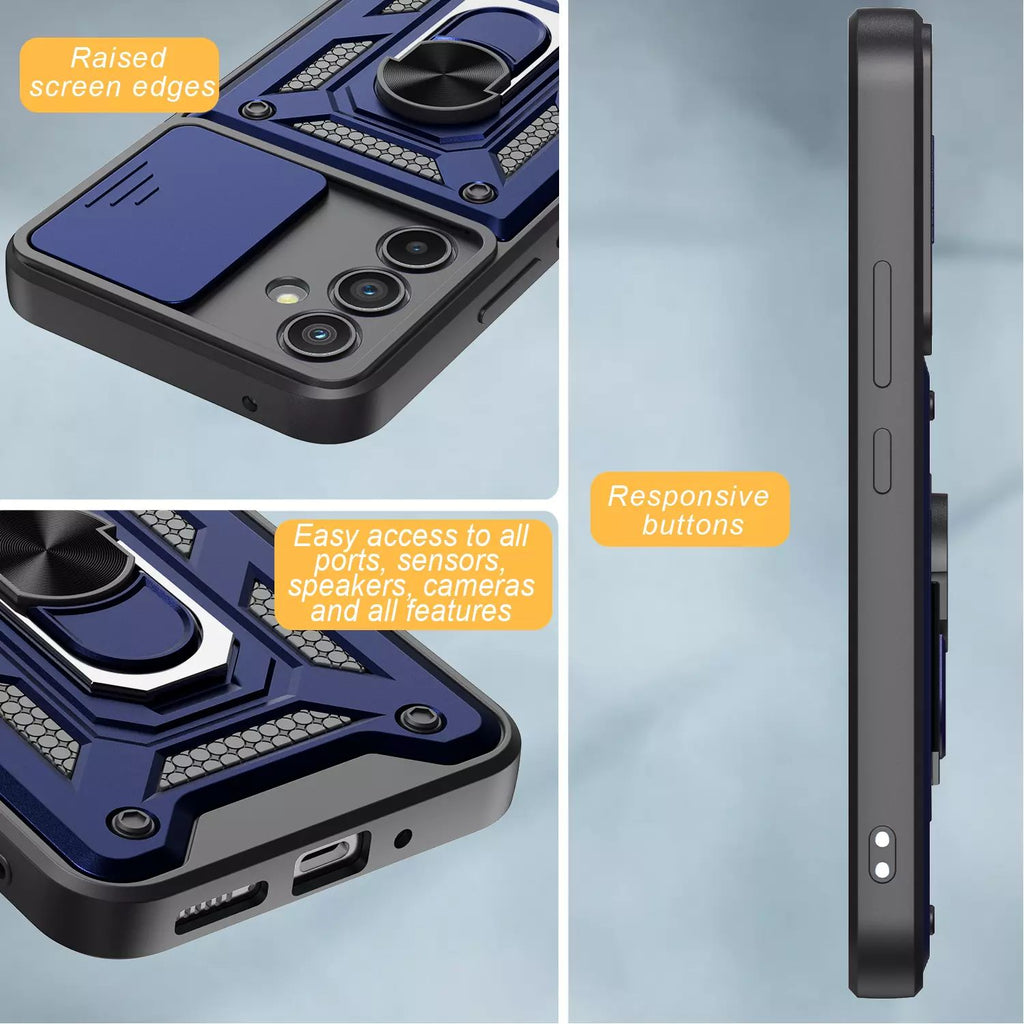 Samsung Galaxy S26 Plus Tough Case Shockproof Kickstand Cover BLUE