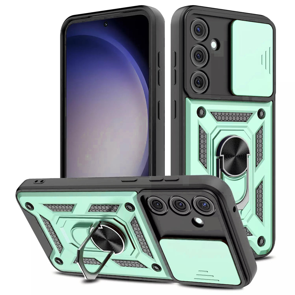 Samsung Galaxy S25 FE Tough Case Shockproof Kickstand Cover GREEN