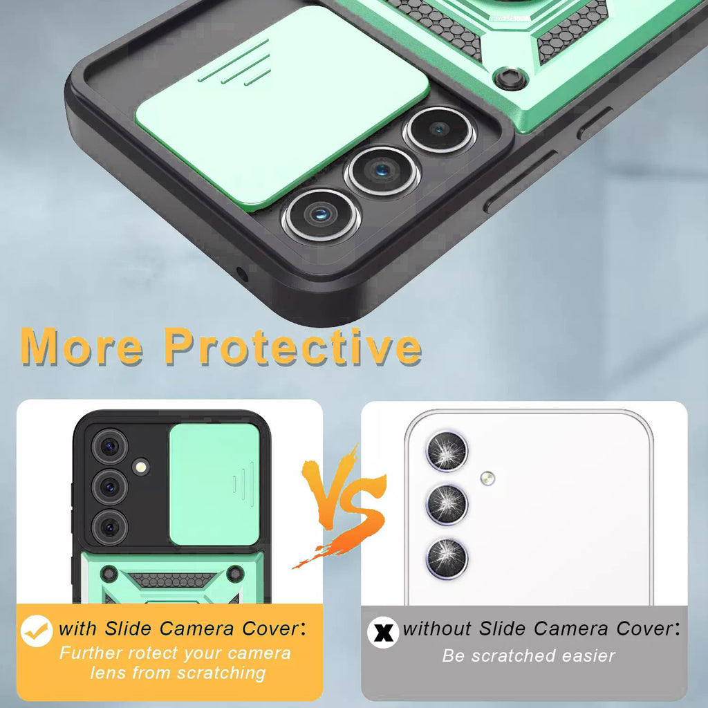 Samsung Galaxy S25 FE Tough Case Shockproof Kickstand Cover GREEN