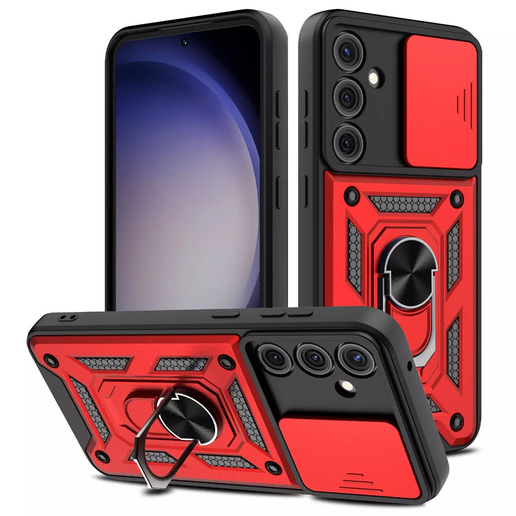 Samsung Galaxy S24 Plus Tough Case Shockproof Kickstand Cover RED