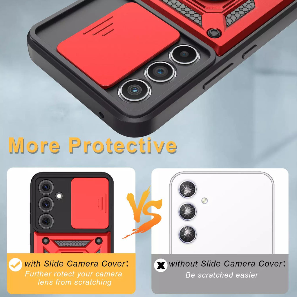 Samsung Galaxy S24 Plus Tough Case Shockproof Kickstand Cover RED