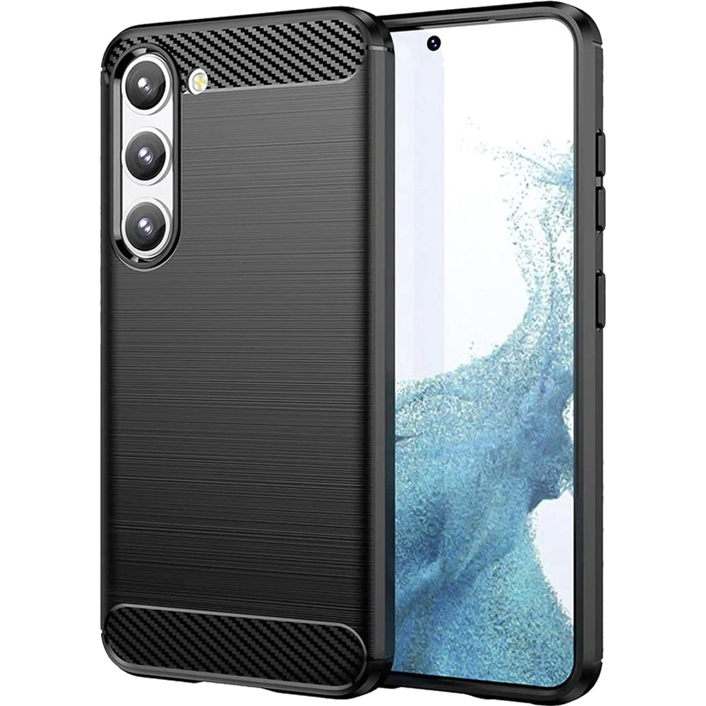 Samsung S23 Plus Slim Fit Case Tough Gel TPU Rubber Cover BLACK