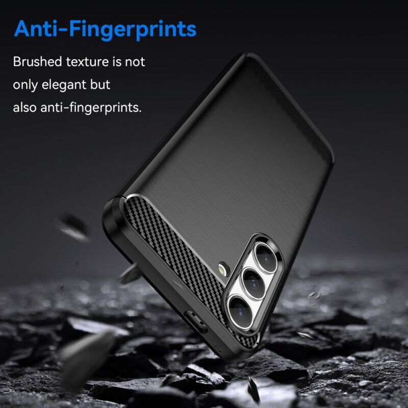 Samsung S24 FE Slim Fit Case Tough Gel TPU Rubber Cover BLACK