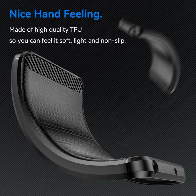 Samsung S24 FE Slim Fit Case Tough Gel TPU Rubber Cover BLACK