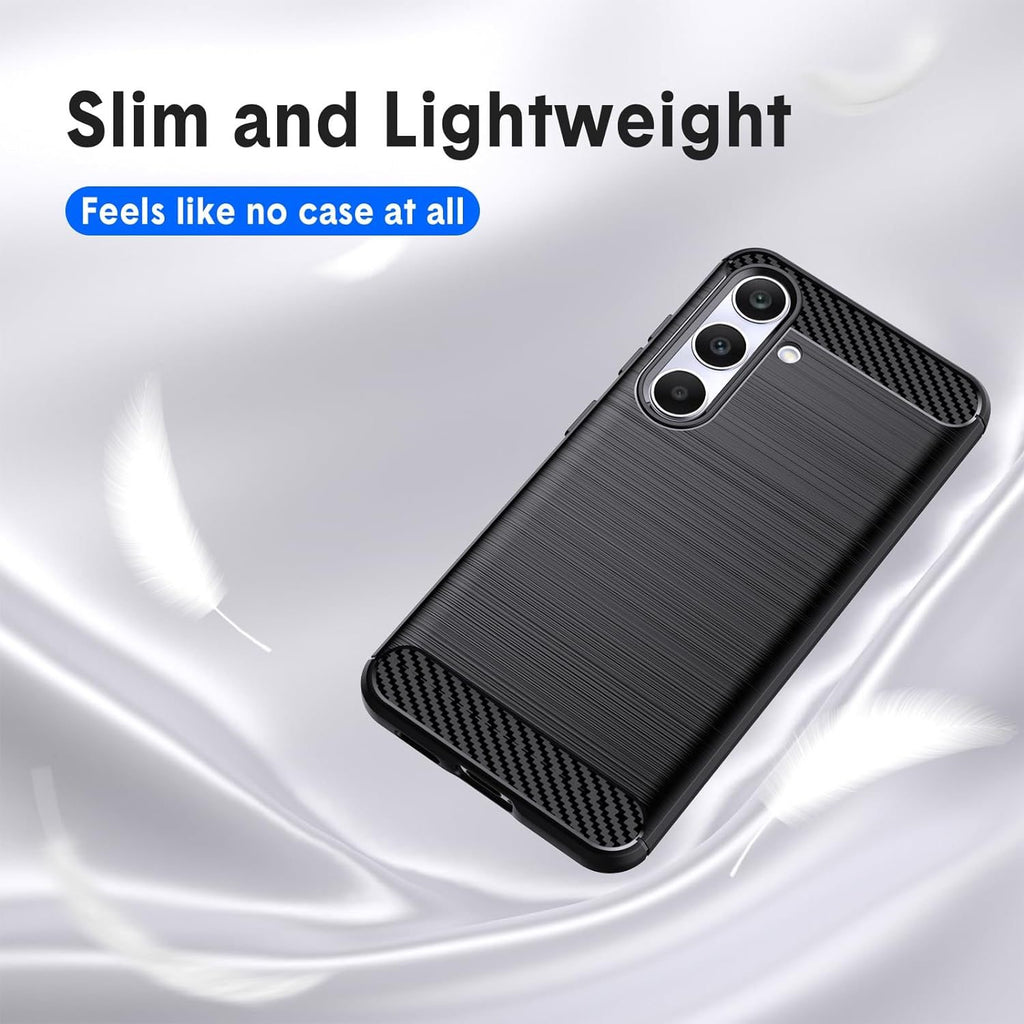 Samsung S24 FE Slim Fit Case Tough Gel TPU Rubber Cover BLACK