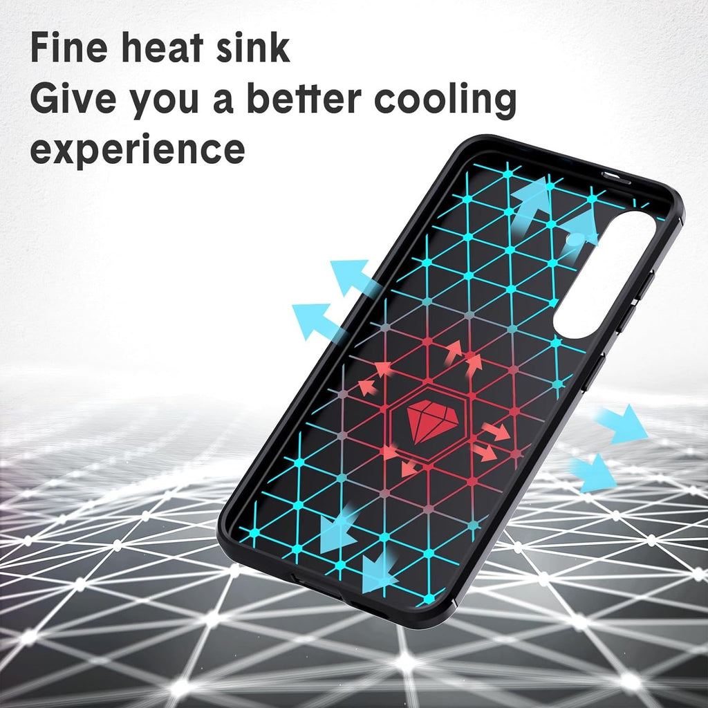 Samsung S24 FE Slim Fit Case Tough Gel TPU Rubber Cover BLACK
