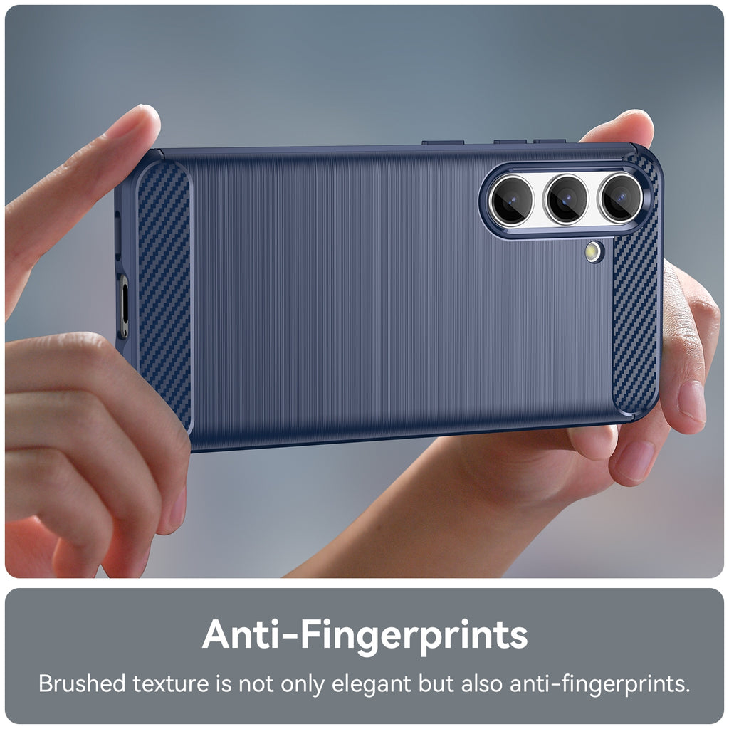 Samsung S24 Slim Fit Case Tough Gel TPU Rubber Cover BLACK