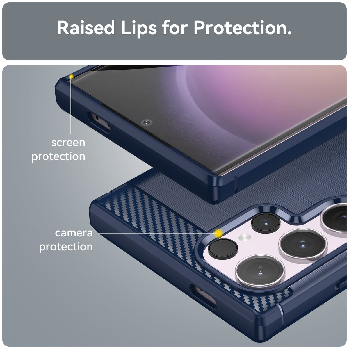 Samsung S24 Ultra Slim Fit Case Tough Gel TPU Rubber Cover BLACK