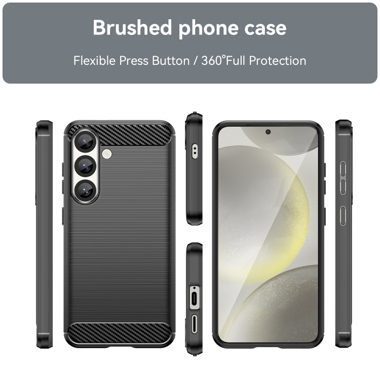 Samsung S25 Slim Fit Case Tough Gel TPU Rubber Cover BLACK