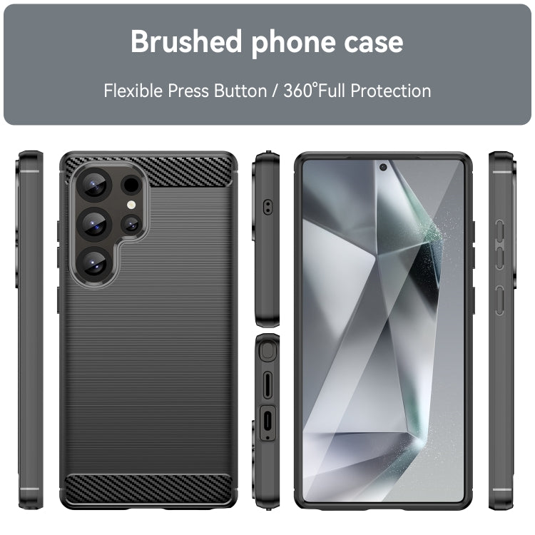 Samsung S25 Ultra Slim Fit Case Tough Gel TPU Rubber Cover BLACK