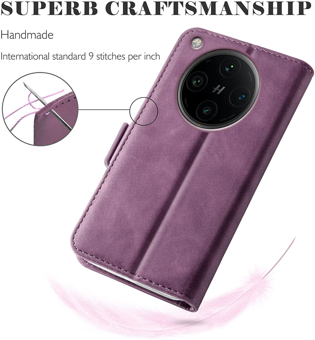 Oppo Find X8 Pro Wallet Case Shockproof Full Body Protective Card Cover WINE RED