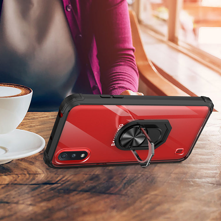 Samsung A01 Rugged Tough Case Shockproof Hybrid Cover RED