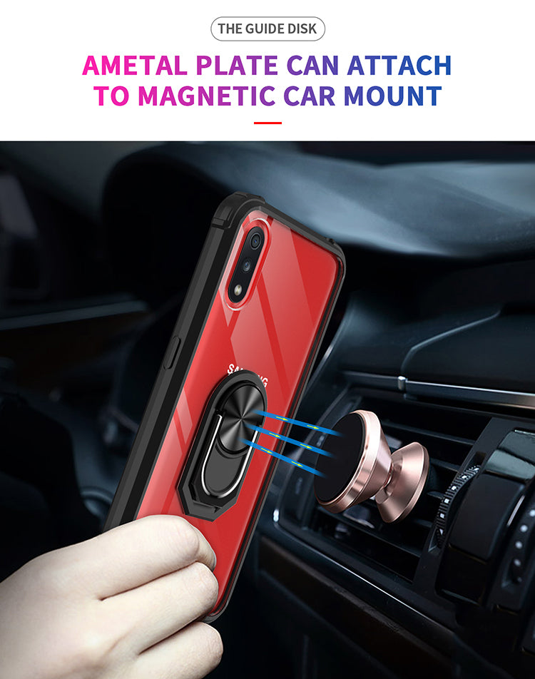 Samsung A01 Rugged Tough Case Shockproof Hybrid Cover RED