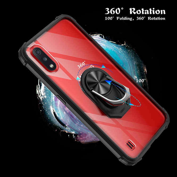 Samsung A01 Rugged Tough Case Shockproof Hybrid Cover RED
