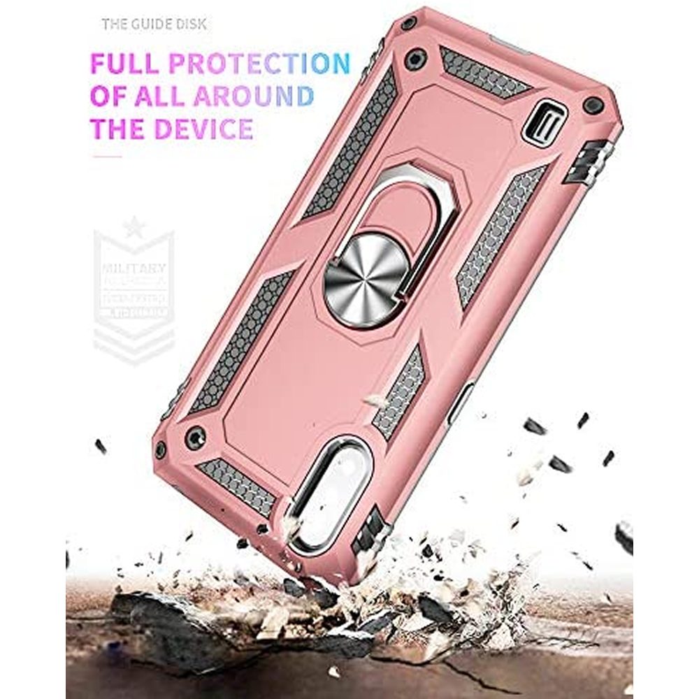 Samsung Galaxy A01 Rugged Tough Case Shockproof Hybrid Cover PINK