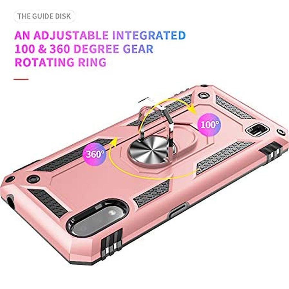 Samsung Galaxy A01 Rugged Tough Case Shockproof Hybrid Cover PINK