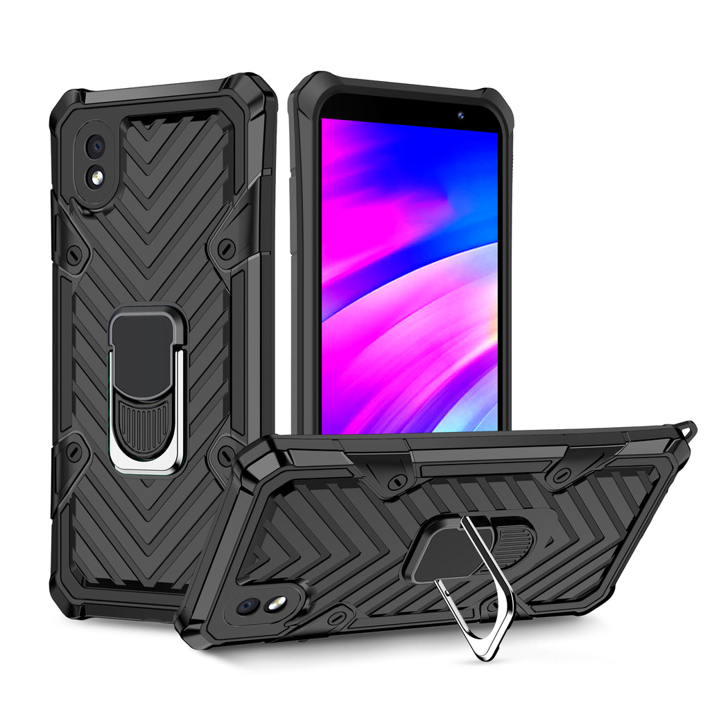 Samsung Galaxy A01 Core Rugged Tough Case Shockproof Hybrid Cover BLACK