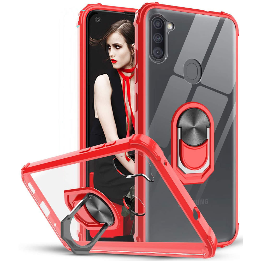 Samsung A11 Rugged Tough Case Shockproof Hybrid Cover RED