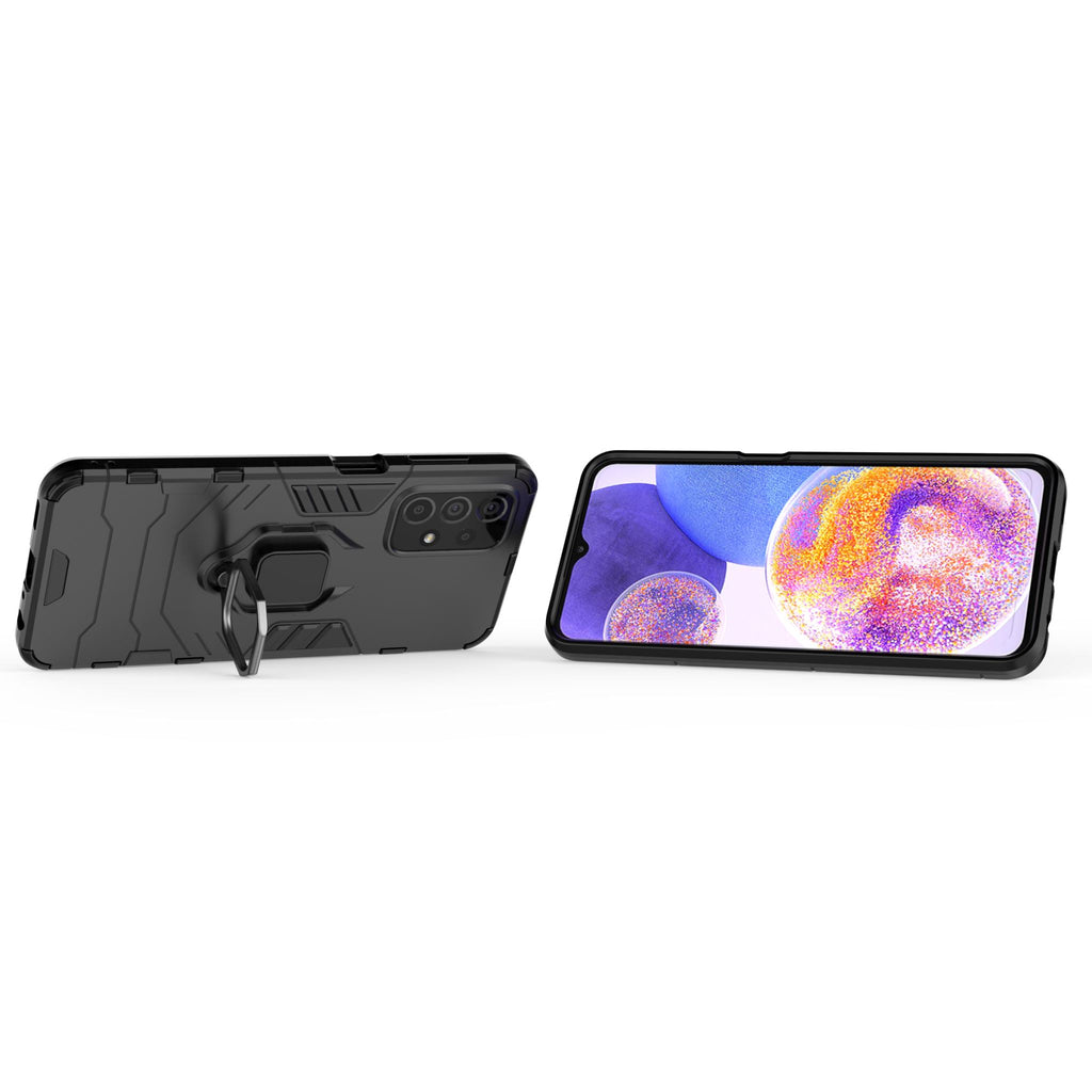 Samsung Galaxy A23 Rugged Tough Case Shockproof Hybrid Cover BLACK