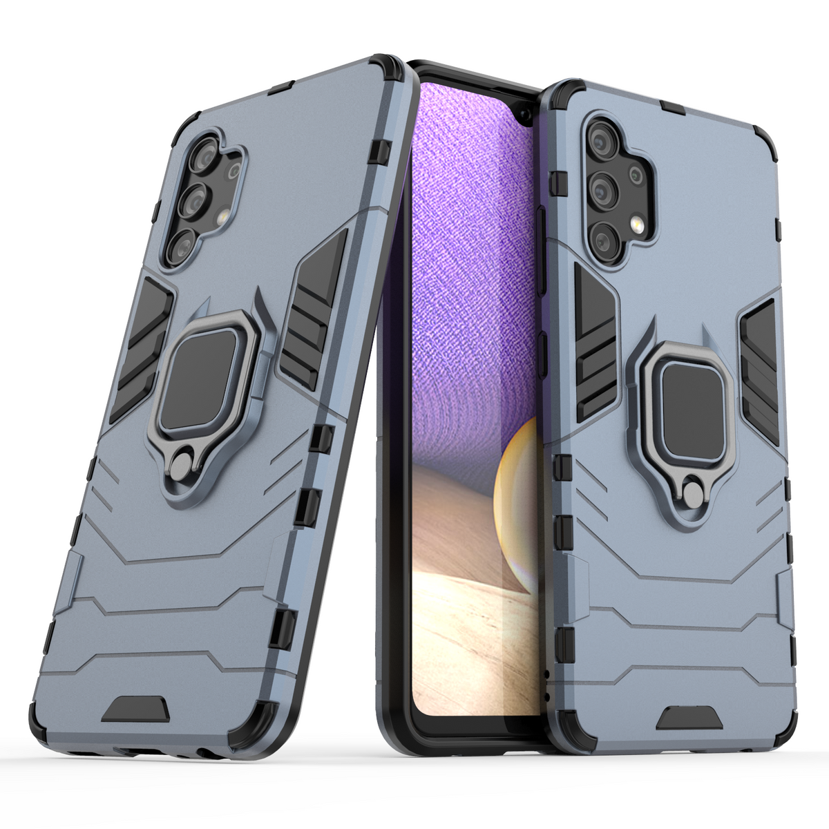 Samsung Galaxy A32 4G Rugged Tough Case Shockproof Hybrid Cover BLUE