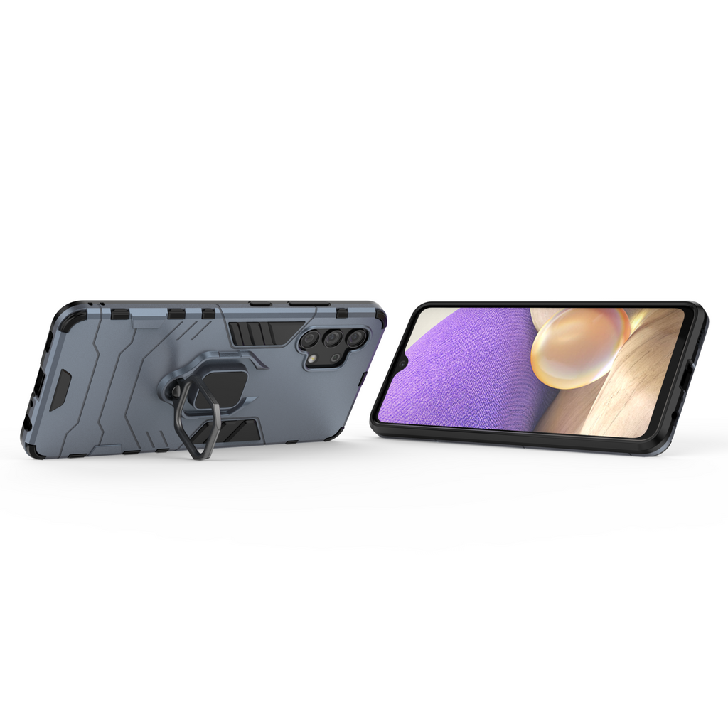 Samsung Galaxy A32 4G Rugged Tough Case Shockproof Hybrid Cover BLUE