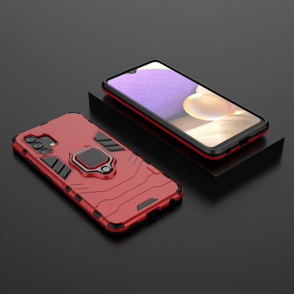 Samsung Galaxy A32 4G Rugged Tough Case Shockproof Hybrid Cover RED