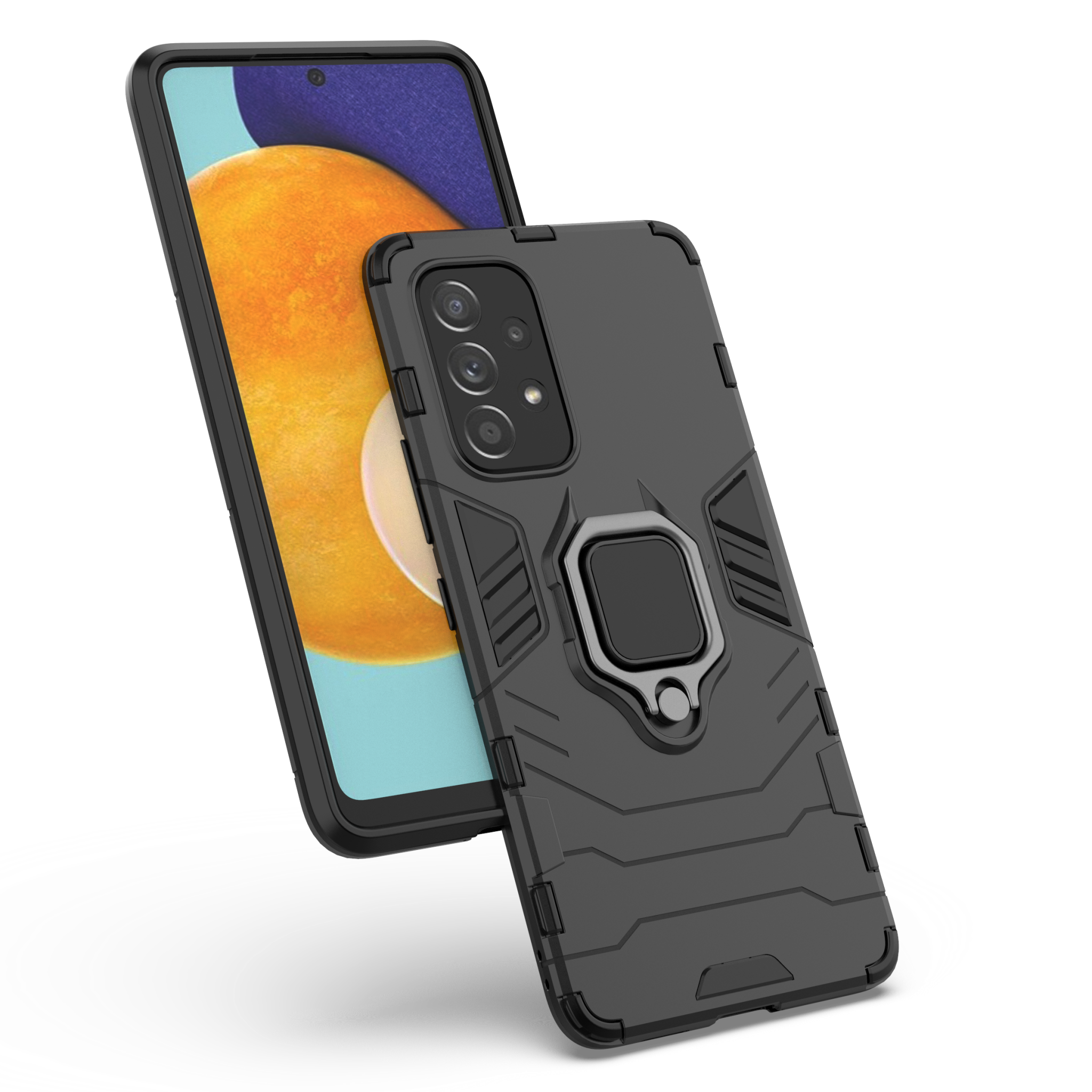Samsung Galaxy A53 Rugged Tough Case Shockproof Hybrid Cover BLACK