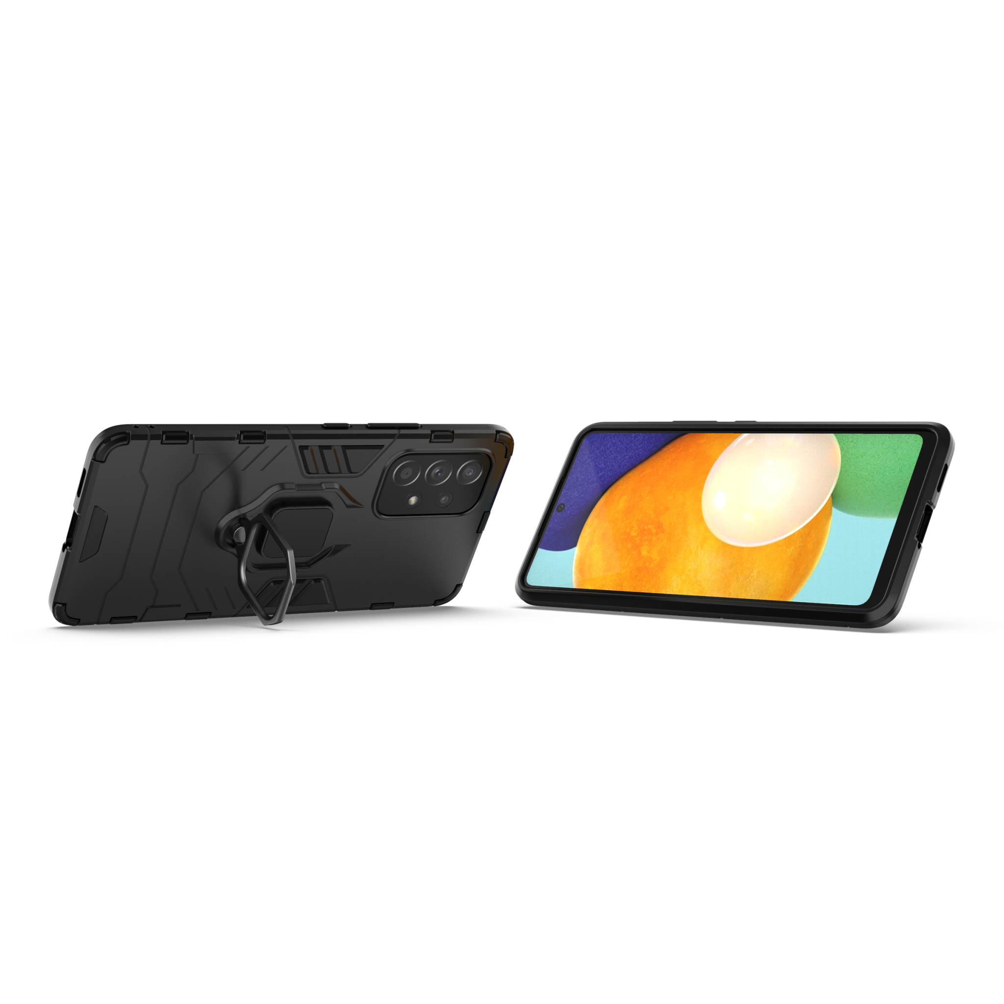 Samsung Galaxy A53 Rugged Tough Case Shockproof Hybrid Cover BLACK