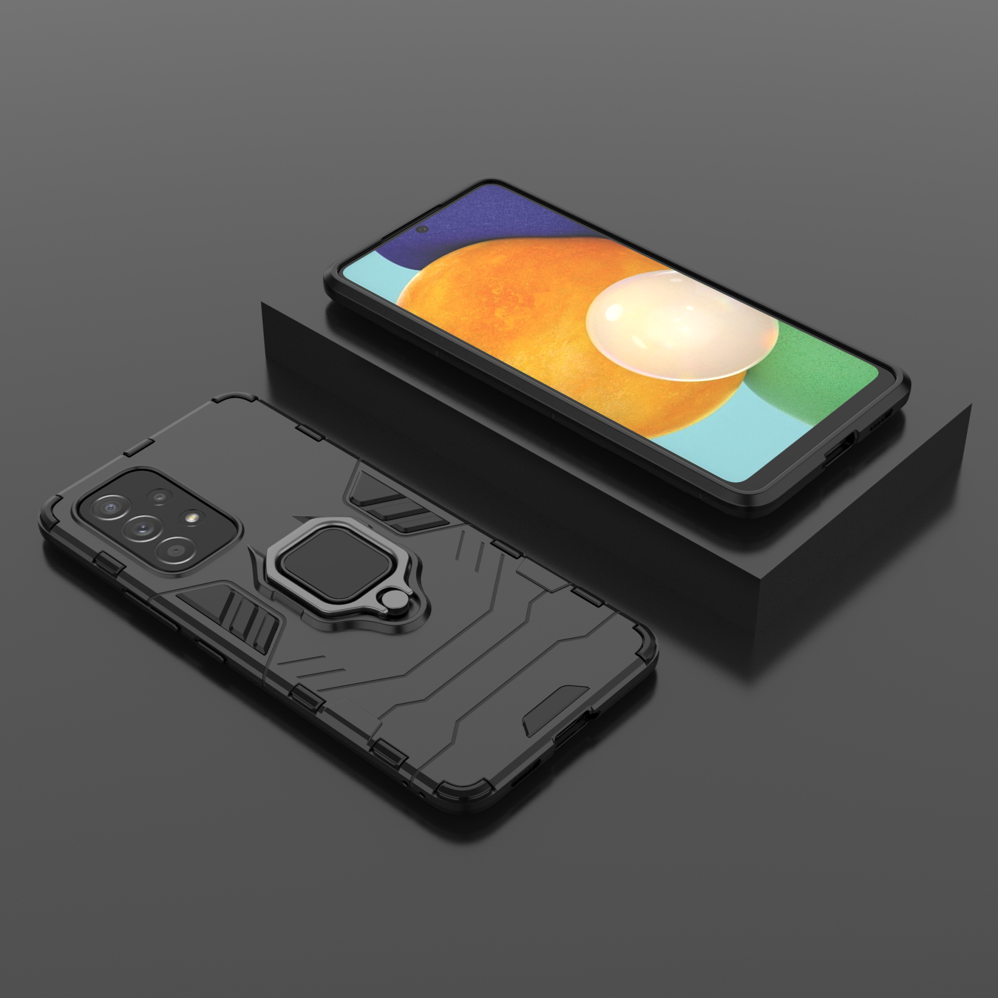 Samsung Galaxy A53 Rugged Tough Case Shockproof Hybrid Cover BLACK