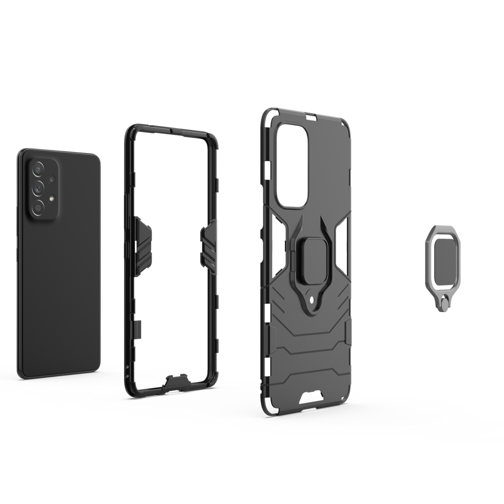 Samsung Galaxy A53 Rugged Tough Case Shockproof Hybrid Cover BLACK