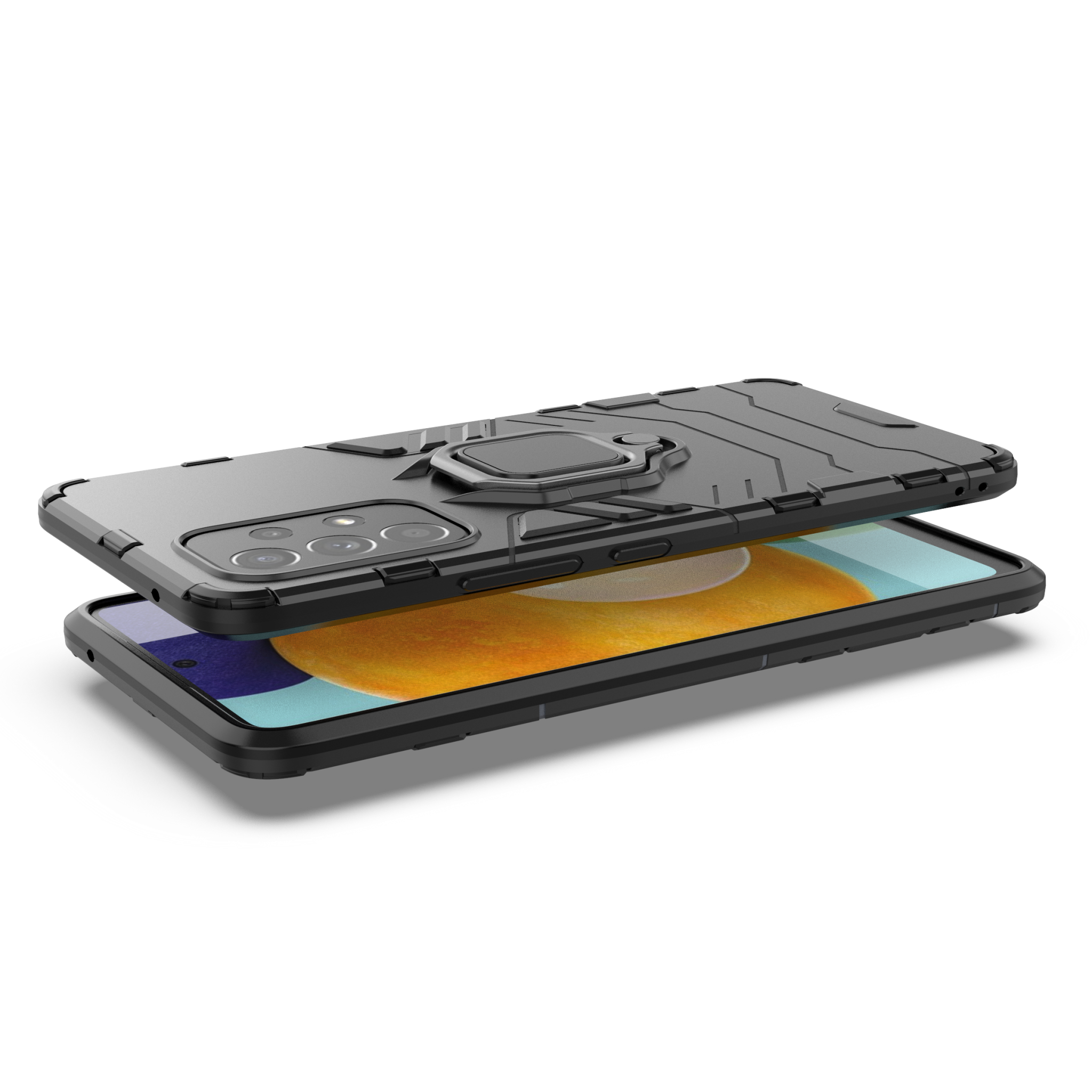 Samsung Galaxy A53 Rugged Tough Case Shockproof Hybrid Cover BLACK