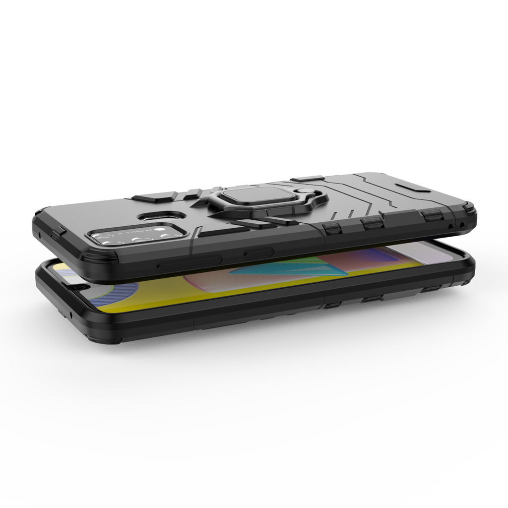 Samsung Galaxy M31 Rugged Tough Case Shockproof Hybrid Cover BLACK
