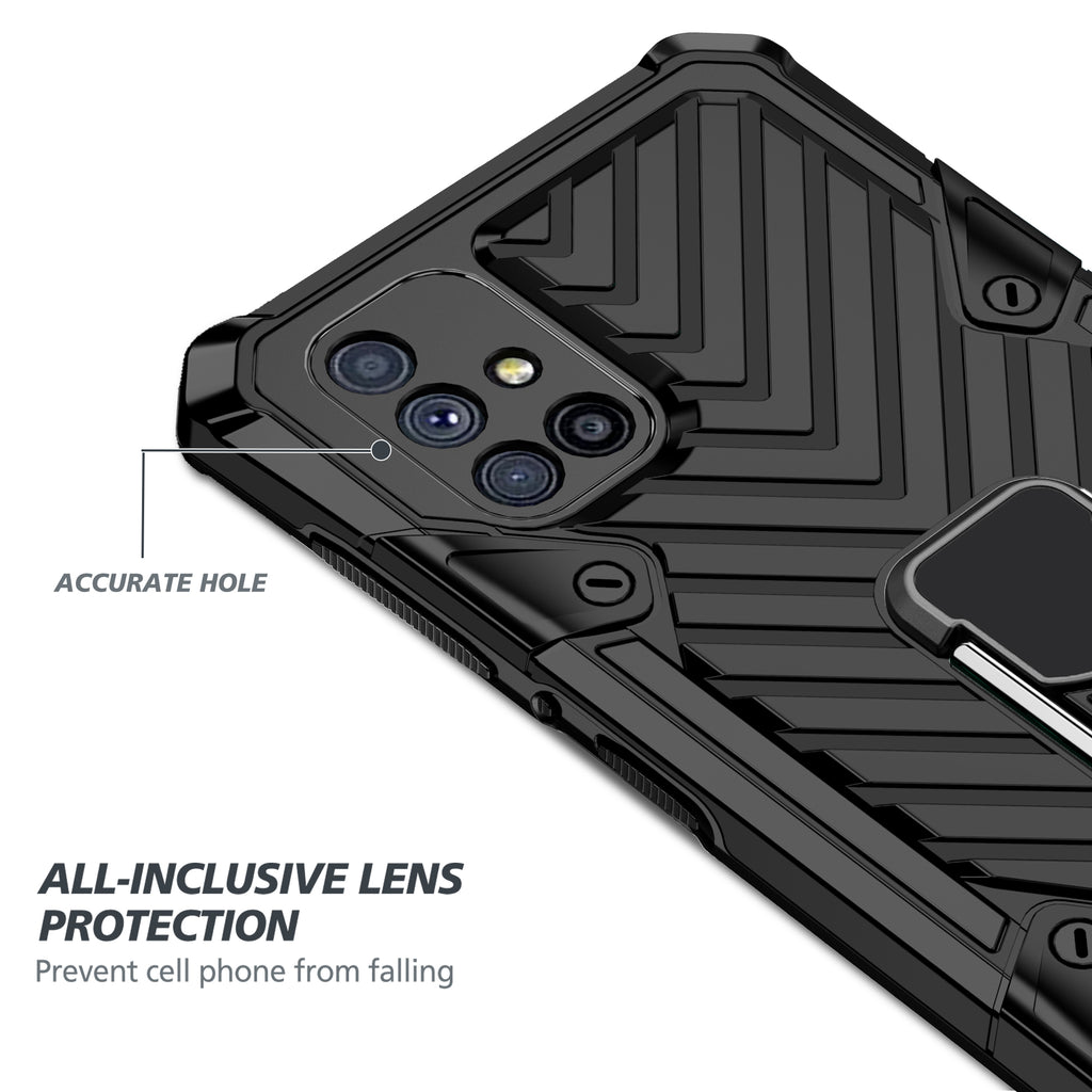 Samsung Galaxy M51 Rugged Tough Case Shockproof Hybrid Cover BLACK