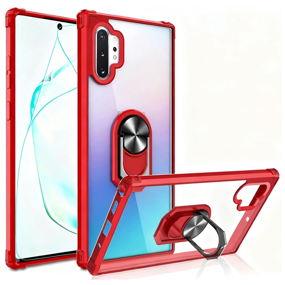 Samsung Note 10 Plus Rugged Tough Case Shockproof Hybrid Cover RED