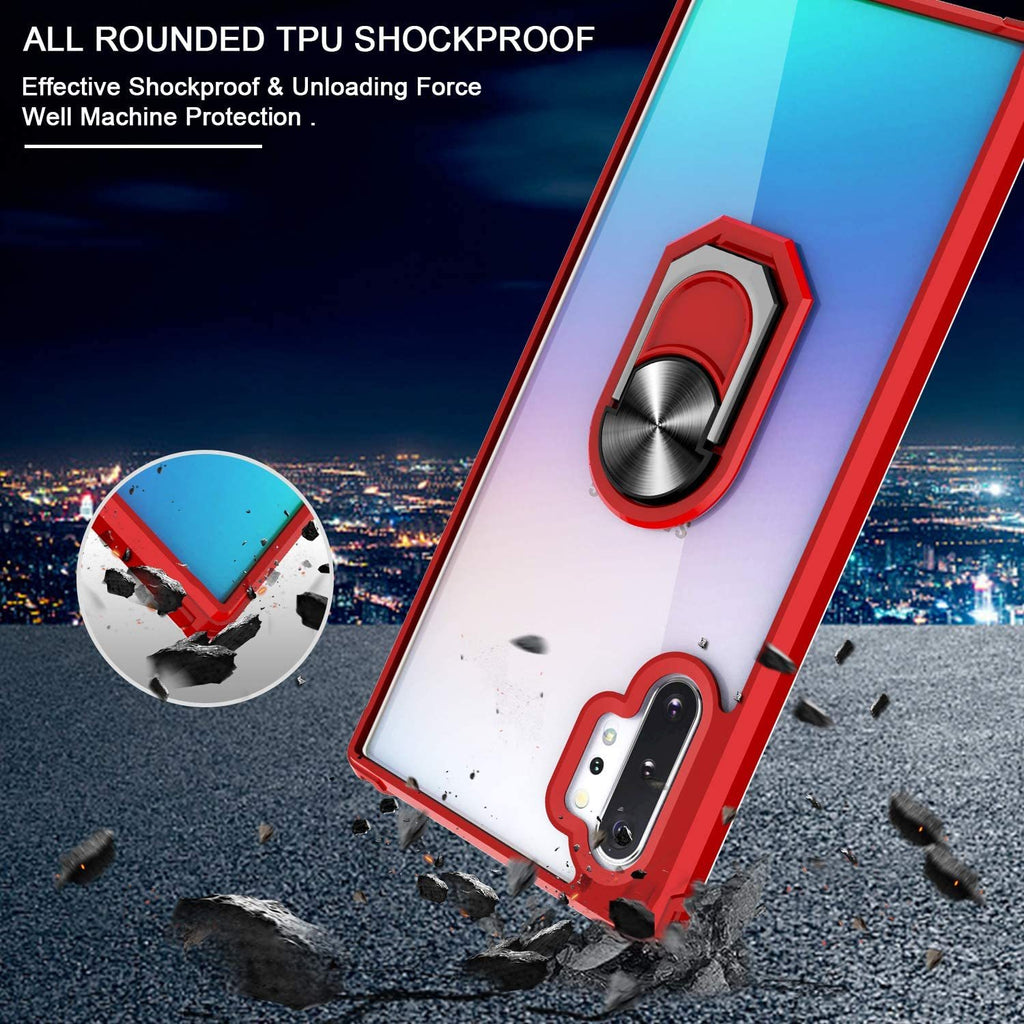 Samsung Note 10 Plus Rugged Tough Case Shockproof Hybrid Cover RED