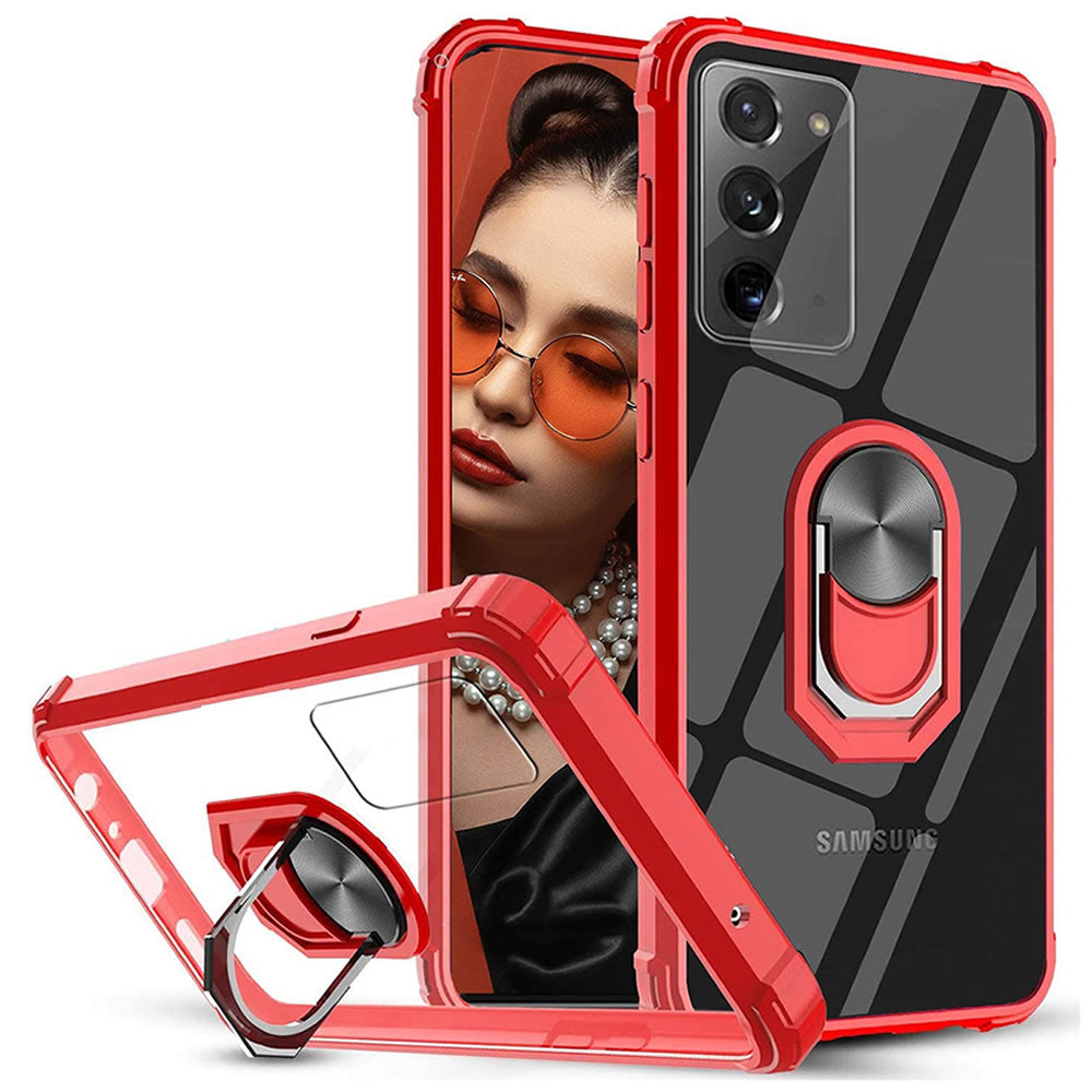 Samsung Note 20 Rugged Tough Case Shockproof Hybrid Cover RED